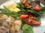 Southwest Chicken, Fresh Green Beans, Side Salad, and Pineapple