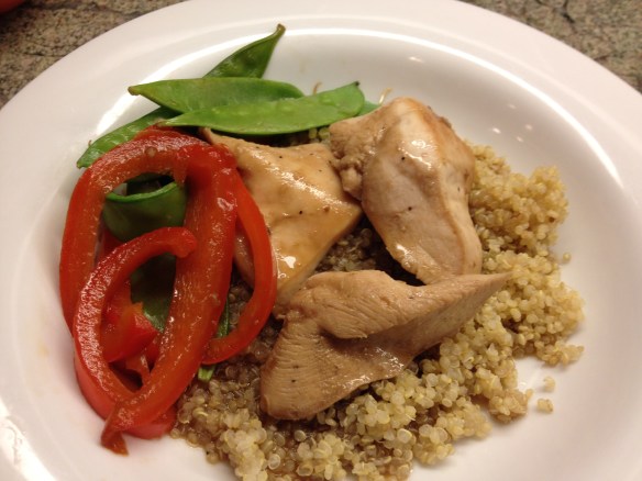 Teriyaki Chicken with Snow Peas and Bell Pepper